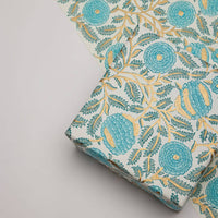 Block Printed Wrapping Paper Sheets | MarigoldGlitz Turquoise